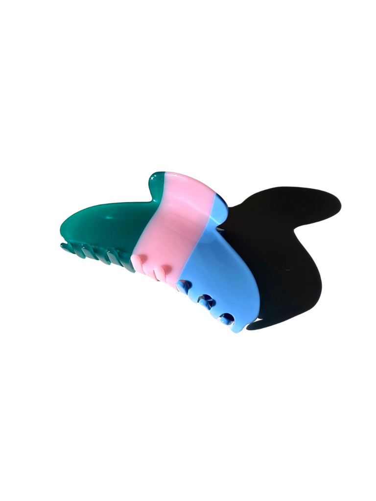 Minimalist Stripe Acetate Claw Clip