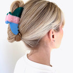 Minimalist Stripe Acetate Claw Clip