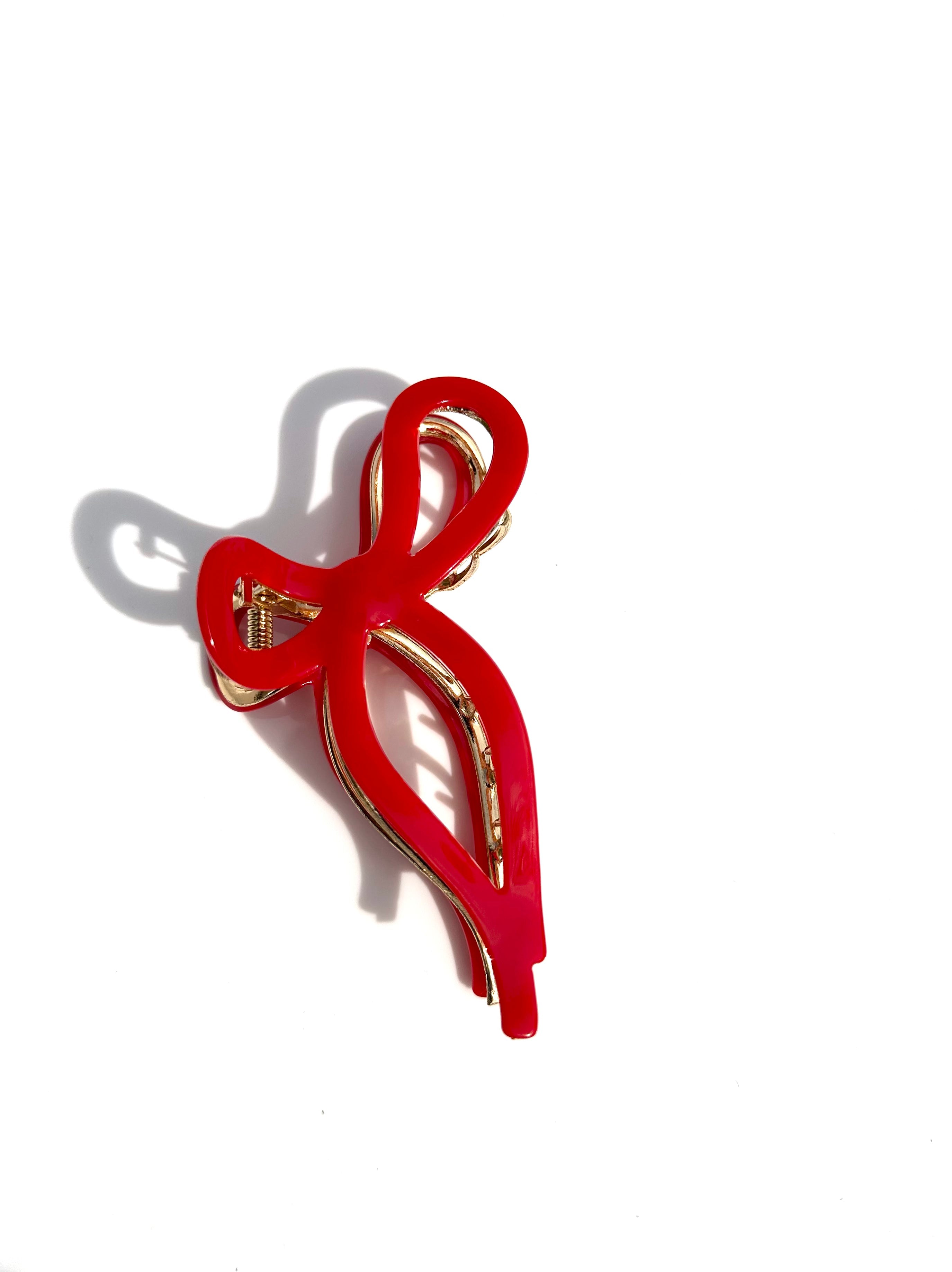 Ballet Bow Acetate Claw Clip