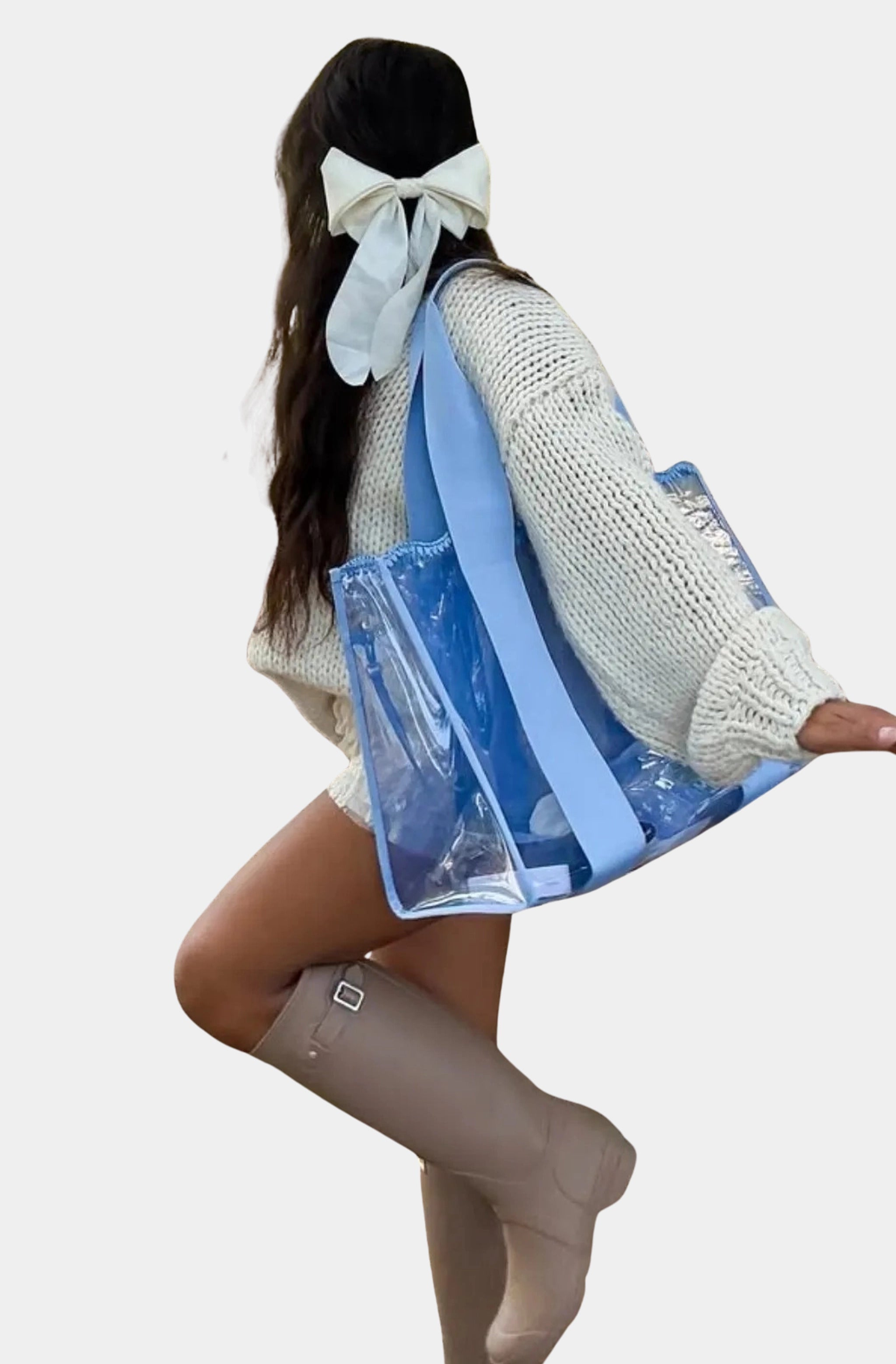 Crochet Wave Jelly Tote Bag