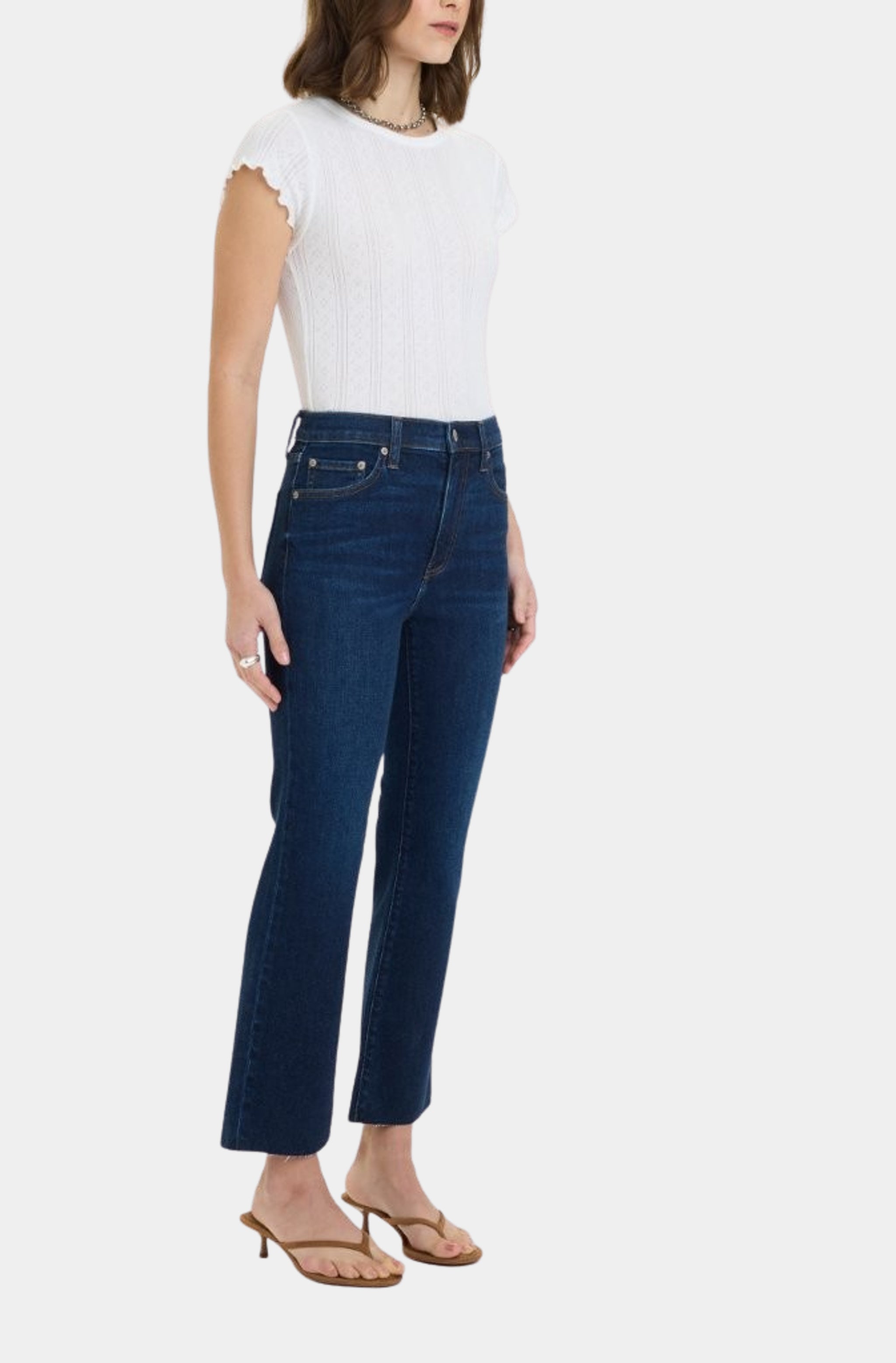 Shy Girl High Rise Crop Flare