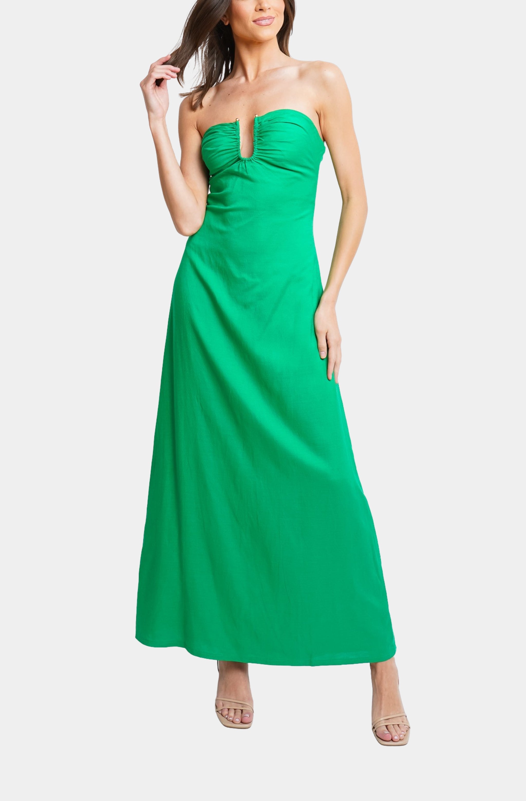 Martha Strapless Maxi Dress