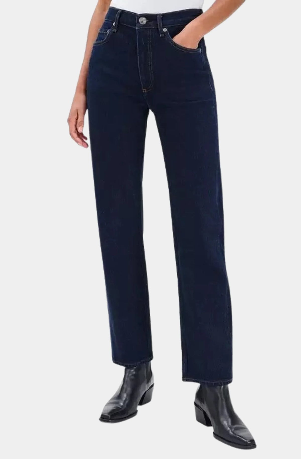 Harlow Mid-Rise Ankle Straight Jean