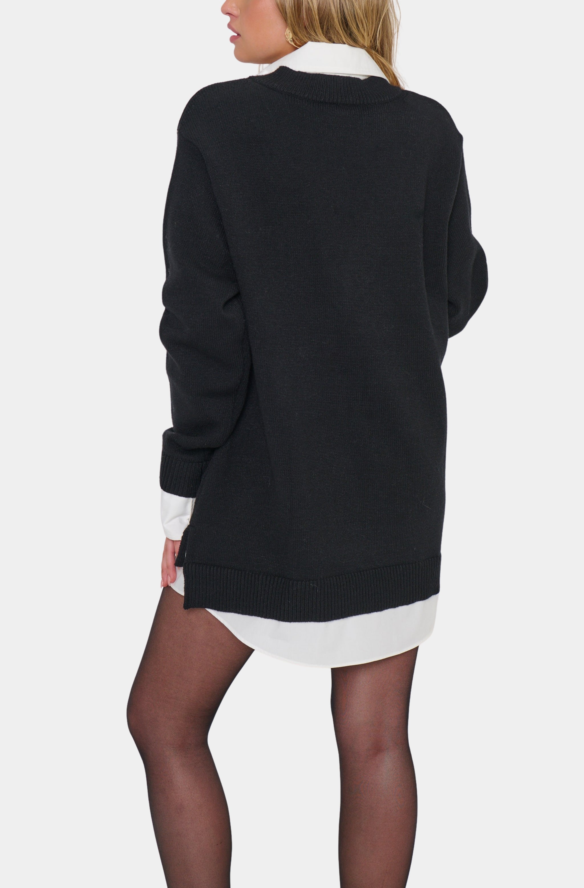 Lyle Collared Sweater Dress