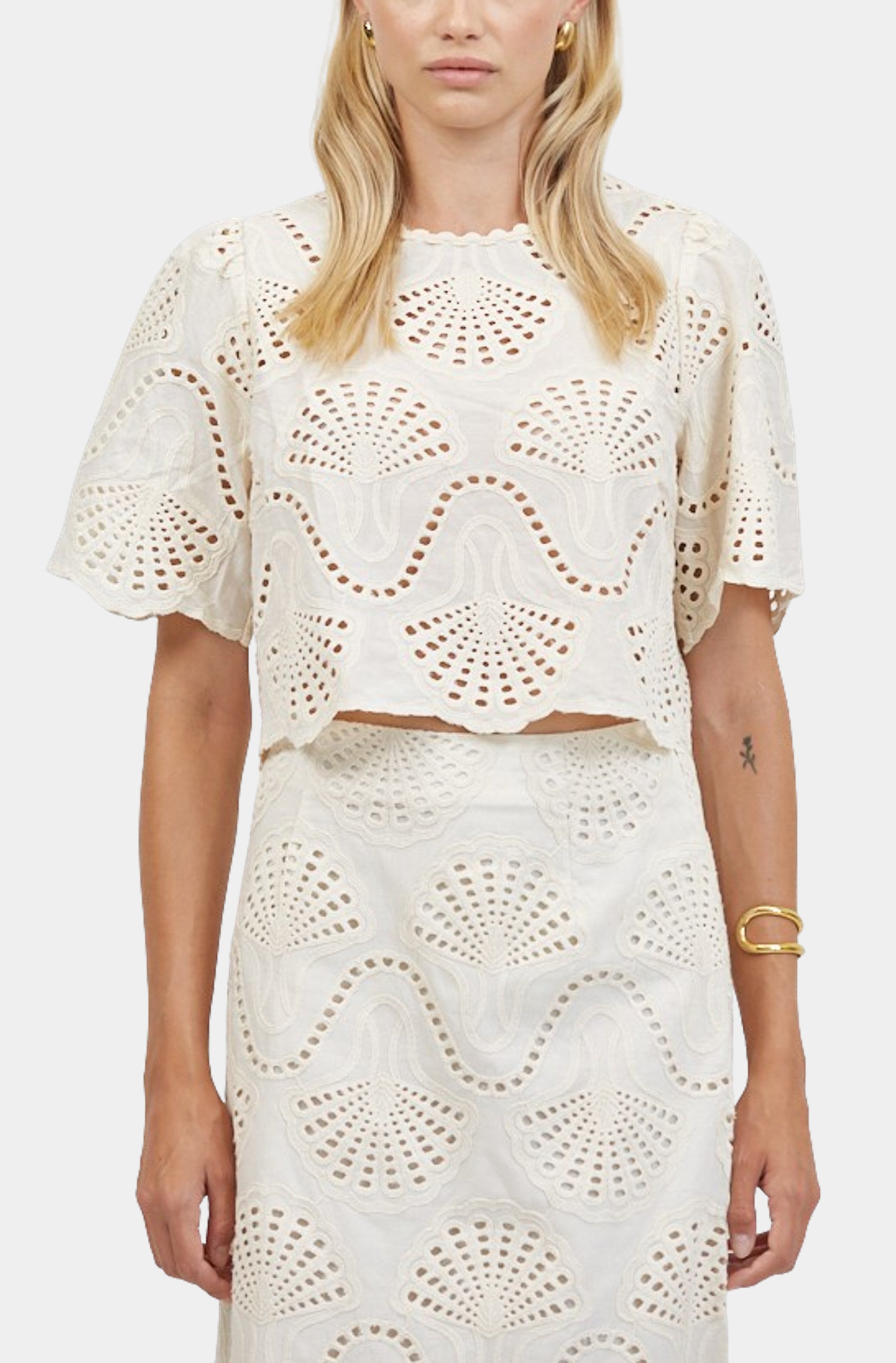 Cannes Eyelet Top