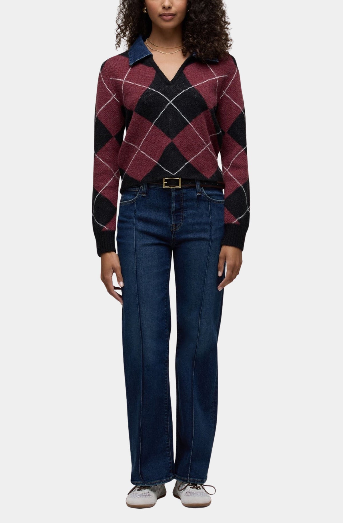 Rosie HR Wide Leg Ankle w/Pintuck in Electric Light
