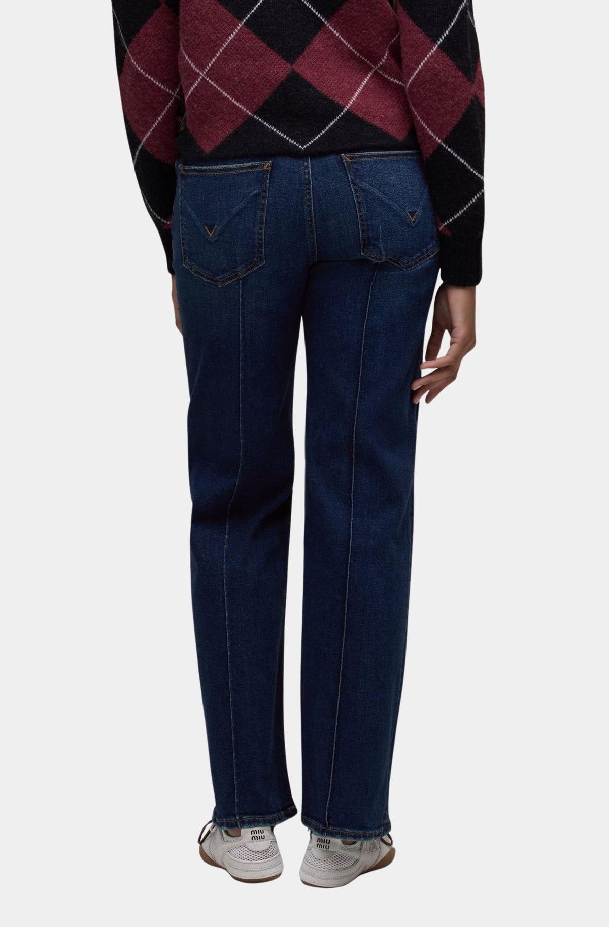 Rosie HR Wide Leg Ankle w/Pintuck in Electric Light