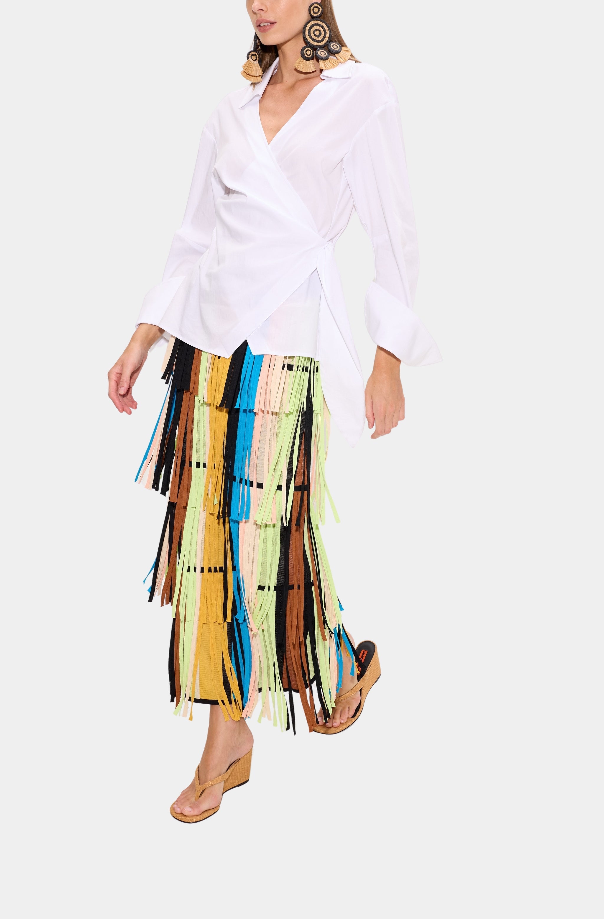 Za Za Knit Fringe Skirt