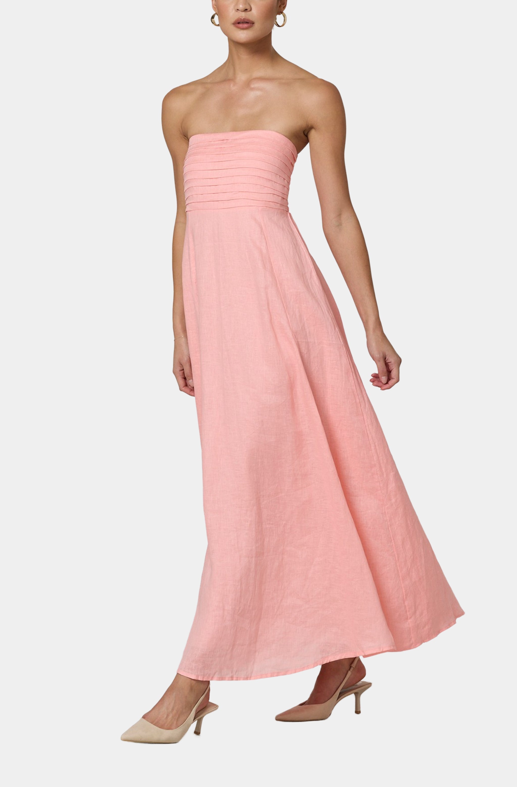 Talia Linen Maxi Dress