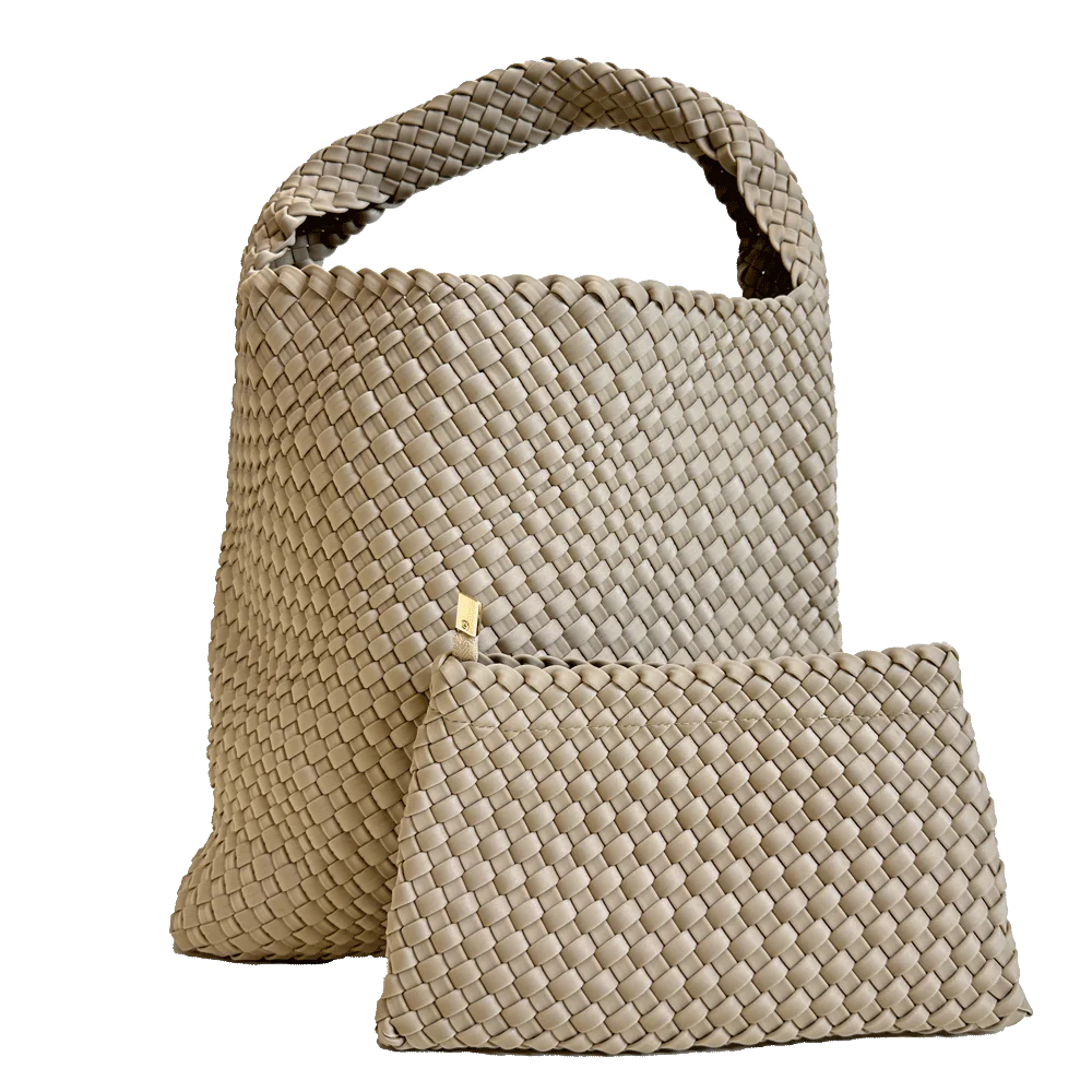Lauren Woven Neoprene Hobo with Pouch