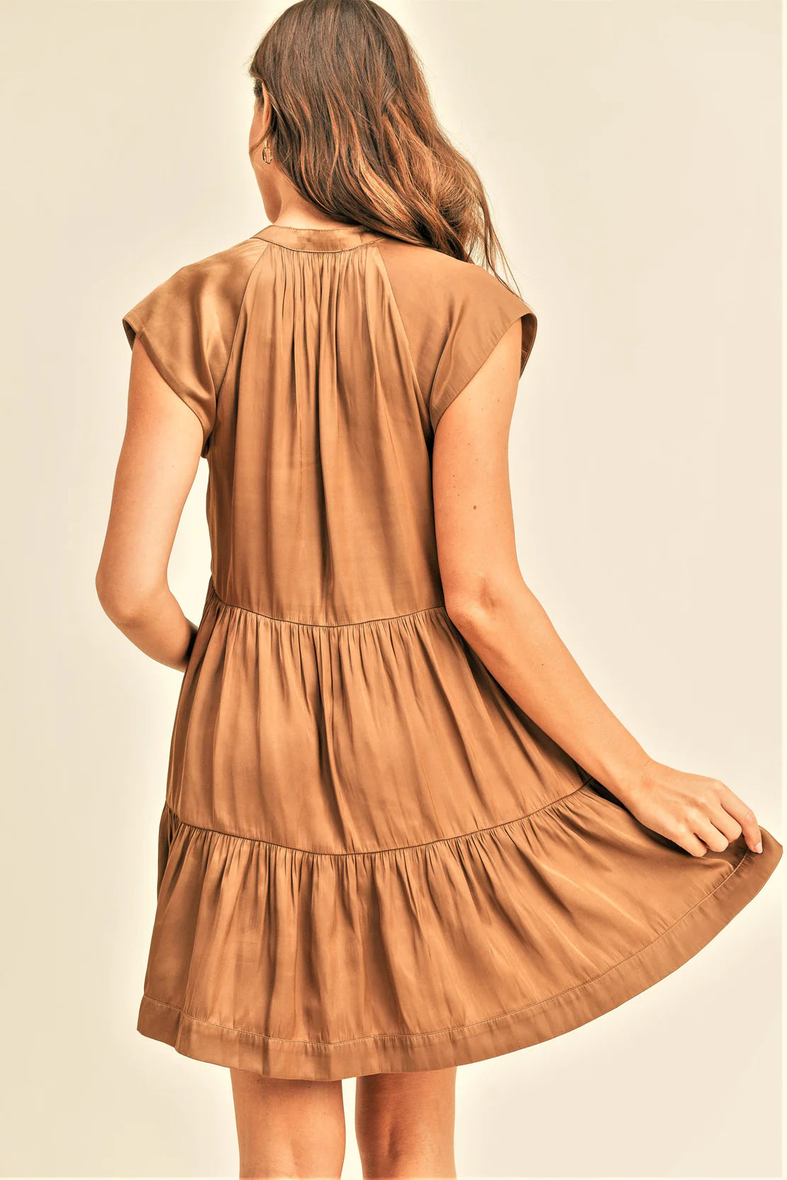 Kaci Dress in Bronze