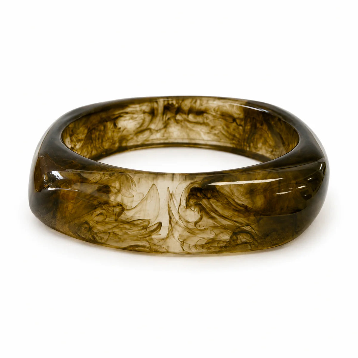 Olive Acrylic Bangle