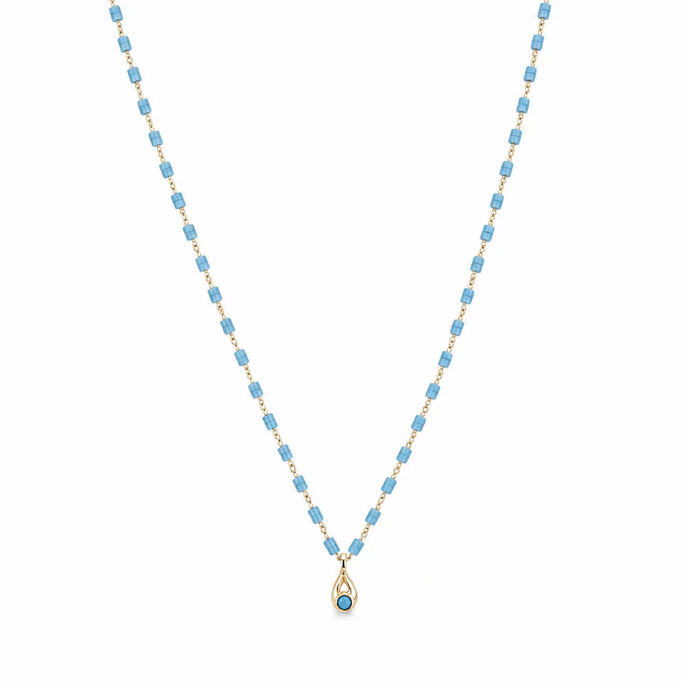 Turquoise Teardrop Necklace