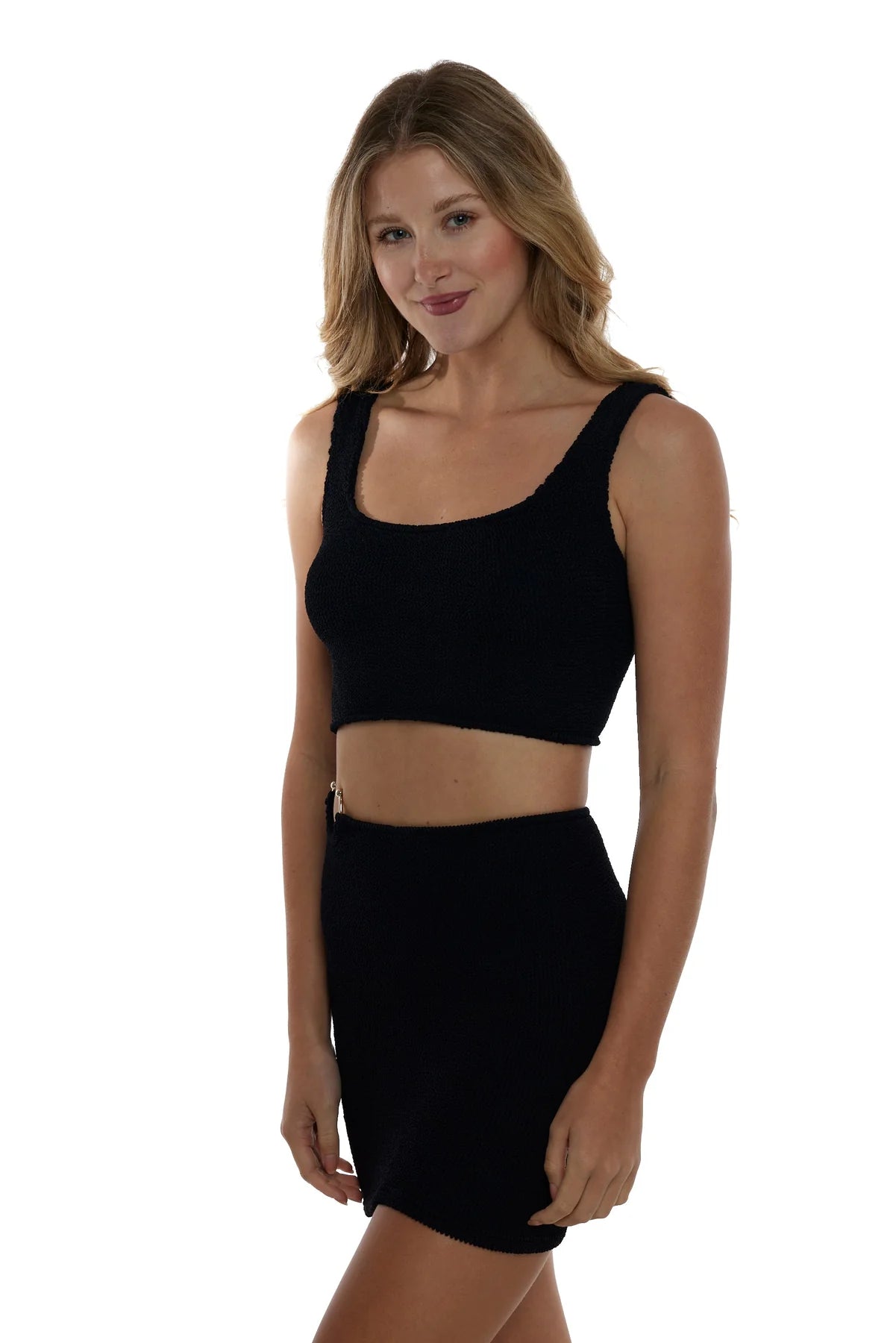 Cairo Crop Tankini Basic Crinkle Stretch One Size Top