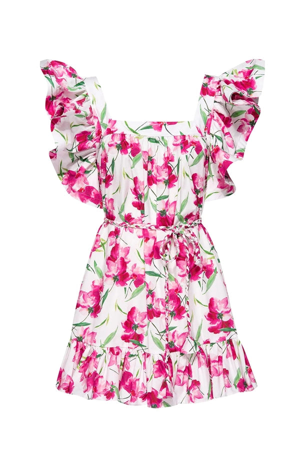 Selma Dress in Fuchsia Floral
